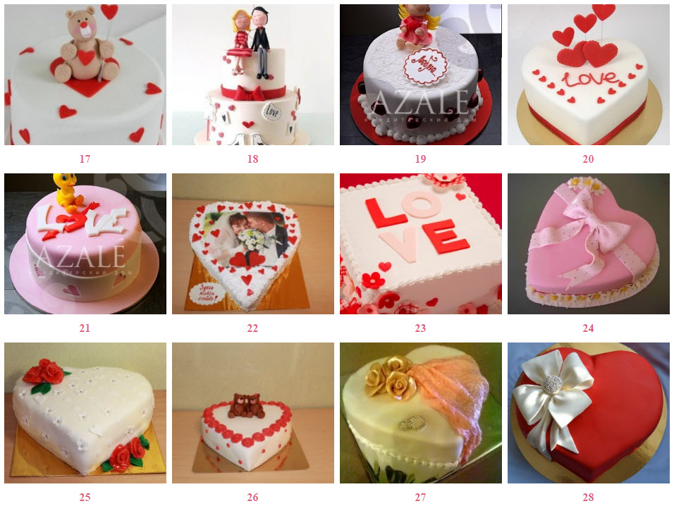 торт на День Святого Валентина