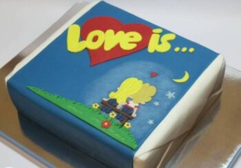 Торт на День Влюбленных от студии сладкого декора “София”