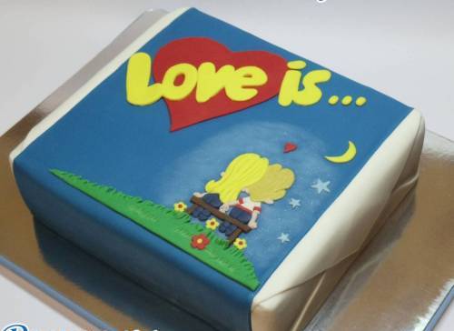 Торт на День Влюбленных от студии сладкого декора “София”